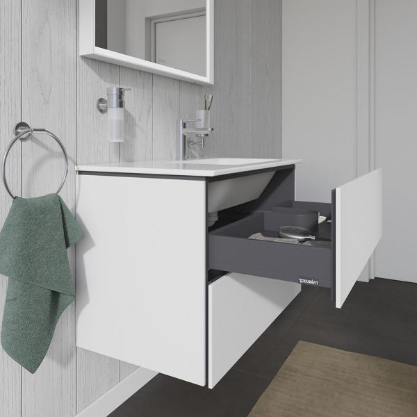 Duravit L-Cube Waschtischunterschrank Becken rechts 82x48cm 2 Schubladen für ME by Starck 234683