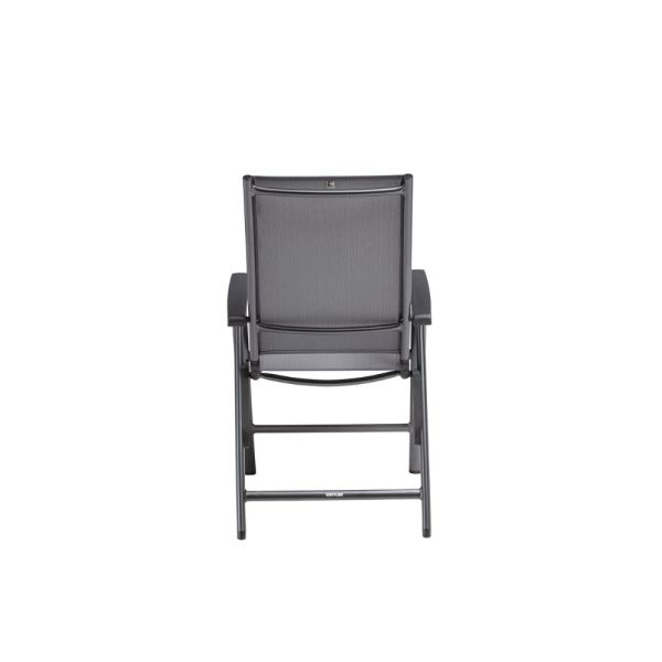 KETTLER CIRRUS Silver-Line Multipositionssessel, Sitzhöhe 50cm, anthrazit/anthrazit-grau