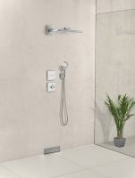 Vorschau: Hansgrohe Rainmaker Select 460 2jet Kopfbrause mit Brausearm 46,1cm, weiß/chrom