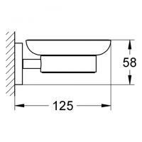 Vorschau: Grohe Essentials Seifenschale mit Halter