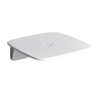 Provex Duschklappsitz Serie 300 mit Soft-Stop, chrom/weiß
