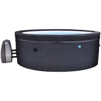 Vorschau: NetSpa Vita Schaumstoff Whirlpool für 4 Personen, rund, Ø156cm inkl. 5 tlg. Möbel-Set