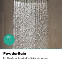 Vorschau: hansgrohe Rainfinity Kopfbrause 250 EcoSmart 1 Strahlart mit Wandanschluss, brushed bronze