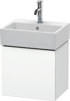 Vorschau: Duravit L-Cube Waschtischunterschrank wandhängend 43x34cm mit 1 Tür für Vero Air 072445 weiß matt LC6245L1818