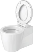 Vorschau: Duravit Starck 1 Wand-WC 57,5x41cm, rund, WonderGliss, Durafix, weiß