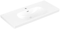 Vorschau: Villeroy&Boch Skyla Waschtisch 100x46cm mit Hahnloch und Überlauf, stone white 5A51A5RW 