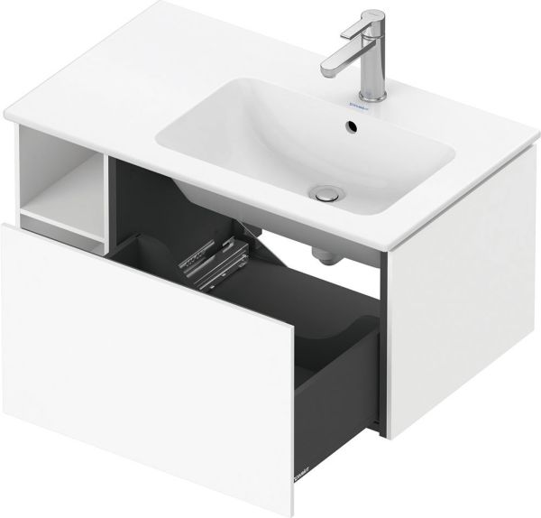 Duravit L-Cube Waschtischunterschrank 82x48cm 1 Schublade und 2 Fächer links für ME by Starck 234683