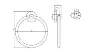 Vorschau: Villeroy&Boch Elements-Tender Handtuchring, chrom TVA15100500061