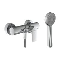 Laufen Cityplus Einhand-Duschenmischer mit Brausegarnitur, chrom HF505350100600 