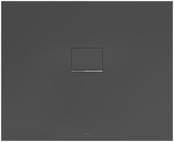 Villeroy&Boch Squaro Infinity Quaryl®-Duschwanne, flächenbündiger Einbau, 110x90cm, anthracite UDQ1190SQI2IV-1S