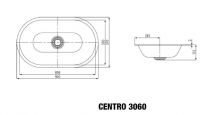 Vorschau: Kaldewei Centro Unterbauwaschtisch 91x38cm, mit Perleffekt Mod. 3060