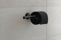 Vorschau: Duravit Starck T Papierrollenhalter doppelt, wandhängend, schwarz matt 0099384600