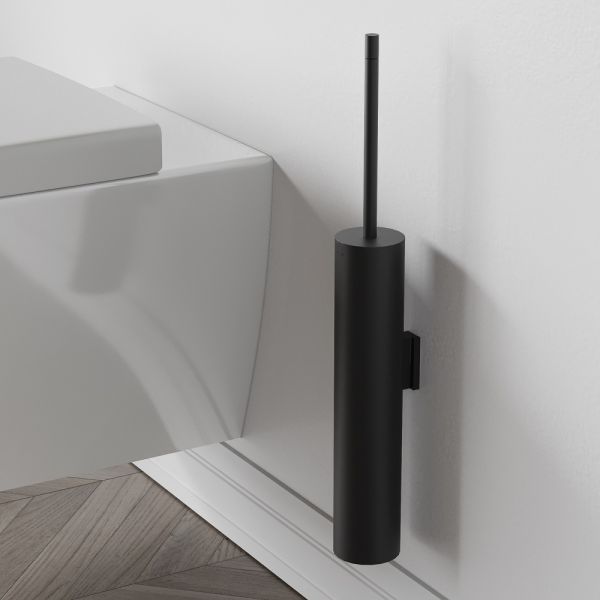 Cosmic Micra Wand-Toilettenbürstenhalter, schwarz matt