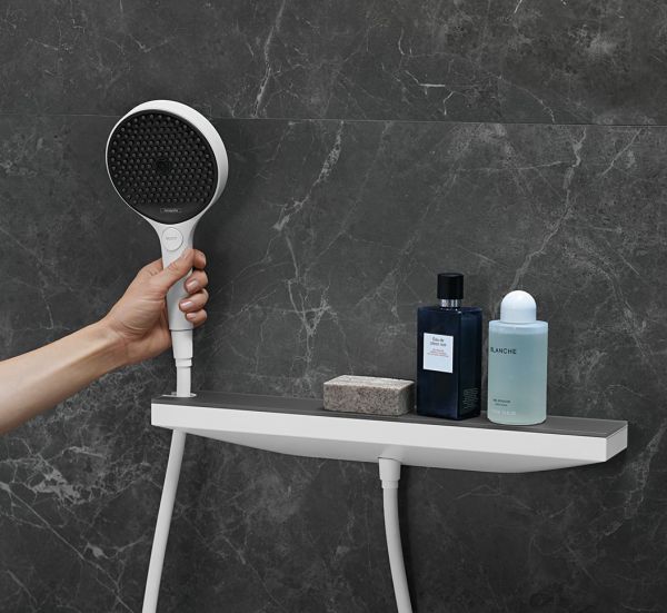 hansgrohe RainSelect/Rainfinity Duschsystem Unterputz Komplettset, weiß matt