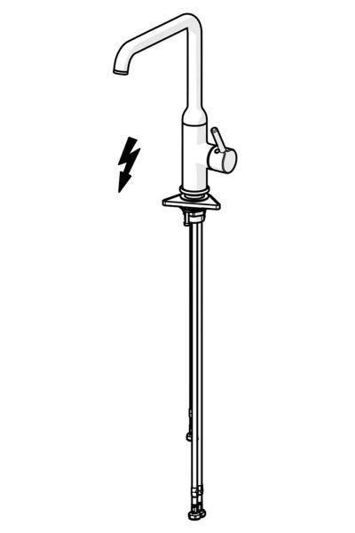 Hansa Hansavantis Style Einhand-Küchenarmatur, Niederdruck, schwarz matt