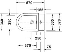 Vorschau: Duravit Balcoon Standbidet, DuraShield, weiß matt