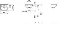 Vorschau: Laufen Object Handwaschbecken mit Überlauf mit 1 Hahnloch 35x27cm, weiß_1
