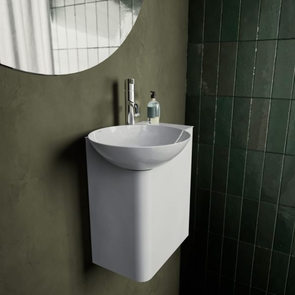 Laufen INSERT Waschplatz, rechteckig, Schalenbecken links H585IN40001111