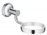 Grohe Essentials Authentic Halter für Becher/ Seifenschale/ Seifenspender, chrom