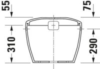 Vorschau: Duravit Duraplus Spülkasten 3/6L mit Dual Flush, Anschluss rechts oder links, weiß