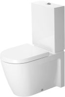 Vorschau: Duravit Starck 2 Stand-WC für Kombination Tiefspüler Spülrand Abg. variabel, weiß 2145090000