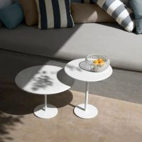 blomus STAY Garten Beistelltisch Ø50cm, weiß 62218