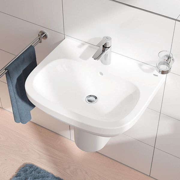 Grohe Start Quick-Fix Einhand-Waschtischbatterie, ES-Funktion, Mittelstellung kalt, S-Size, chrom