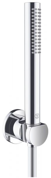 Kludi Nova Fonte Puristic Wannen-Brause-Set, Stabhandbrause 1jet, chrom 2085005-15