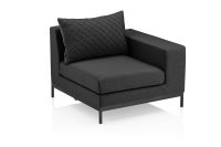 Vorschau: KETTLER EGO MODULAR Sofa-Lounge-Set 3-Sitzer mit Tisch, Sunbrella®, anthrazit/ sooty