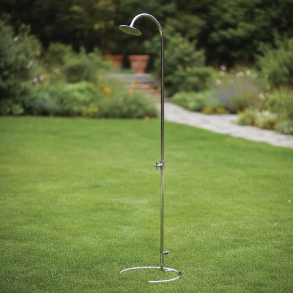 Ideal Marlin Gartendusche Kaltwasser, freistehend, edelstahl poliert
