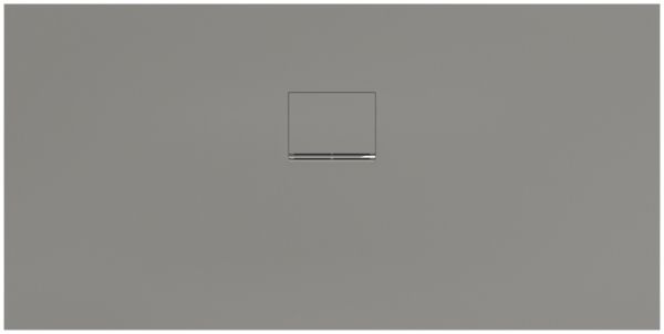 Villeroy&Boch Squaro Infinity Quaryl®-Duschwanne, flächenbündiger Einbau, 150x75cm, grey UDQ1575SQI2IV-3S