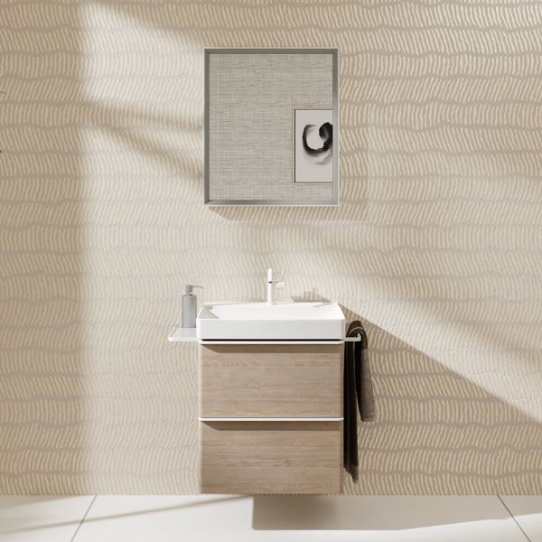 Hansgrohe Xarita E Spiegel mit LED-Beleuchtung 60x70cm IR Sensor, weiß matt