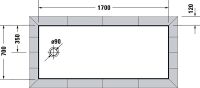 Vorschau: Duravit Tempano Duschwanne rechteckig 70x170cm, Sanitäracryl, weiß