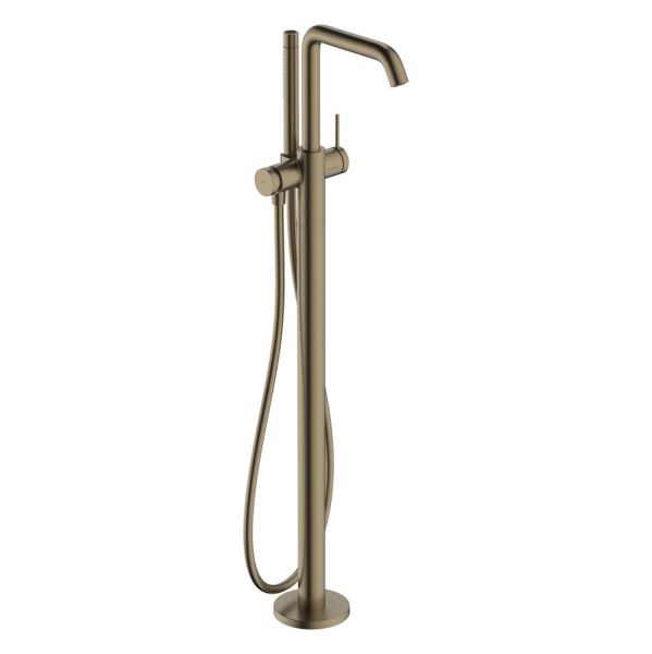hansgrohe Tecturis S Einhebel-Wannenmischer bodenstehend, brushed bronze, 73440140