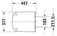 Vorschau: Duravit DuraStyle WC-Sitz ohne Absenkautomatik, weiß