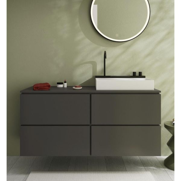 hansgrohe Avalegra AquaUnit Waschbecken 58x48cm ohne Ablage, Armatur in brushed black chrome