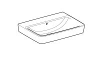 Vorschau: Geberit Renova Plan Waschtisch ohne Hahnloch, mit Überlauf, 65x48cm, weiß 501642001_1