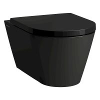 Vorschau: Kartell by LaufenWand-Tiefspül-WC, spülrandlos 54,5x37cm schwarz glänzend