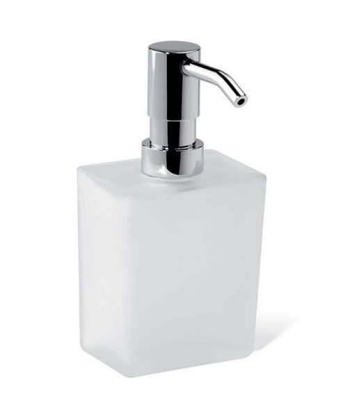 Giese Gifix Tono Lotionspender, Wandmodell, zum Kleben und Schrauben, glas matt/chrom