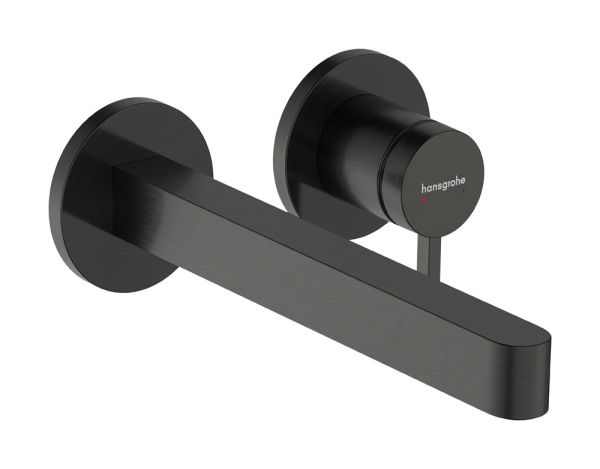 hansgrohe Finoris Waschtischarmatur, brushed black chrome 76050340 