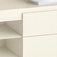 Vorschau: Duravit Balcoon Unterschrank 120x57x53,4cm, 2 Schubladen, 2 offene Fächer für Aufsatzbecken rechts