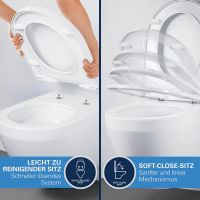 Vorschau: Grohe Euro Keramik Stand-WC back to wall Kombination-Set, weiß