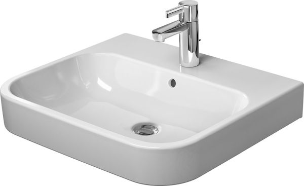 Duravit Happy D.2 Waschtisch rechteckig 60x50,5cm, mit Hahnloch und Überlauf, weiß 2318600000