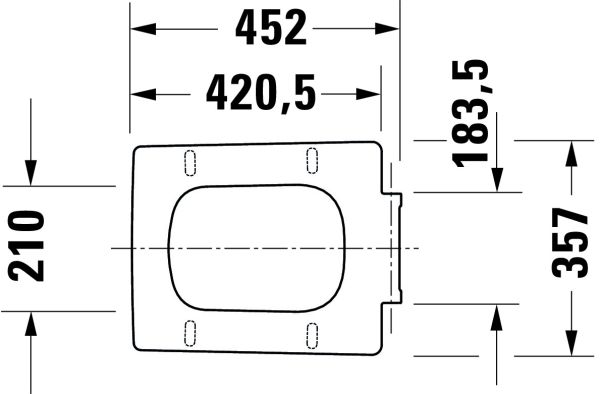 Duravit Viu WC-Sitz ohne Absenkautomatik, abnehmbar, weiß