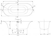 Vorschau: Villeroy&Boch Cetus Oval Badewanne 175x75cm
