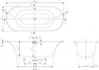 Vorschau: Villeroy&Boch Cetus Oval Badewanne 175x75cm