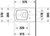 Vorschau: Duravit DuraStyle Stand-WC Tiefspüler, WonderGliss, weiß