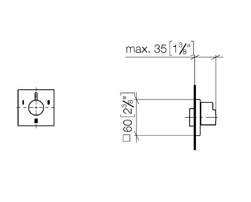 Dornbracht Symetrics UP-Umstellung-Dreiwege 36210985-00