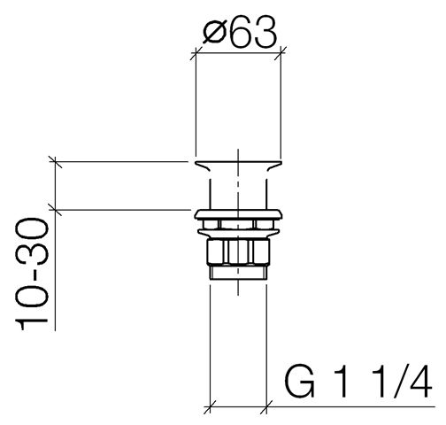 Dornbracht Siebventil 1 1/4"