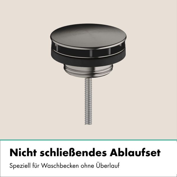 hansgrohe Vivenis Waschtischarmatur 19,2 cm Unterputz Wandmontage, brushed black chrome